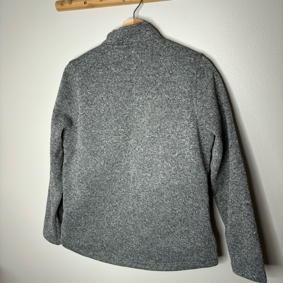 ZYIA Active Red Gray Quilted Ash Cabin Jacket Full Zip Fleece large - Picture 9 of 10